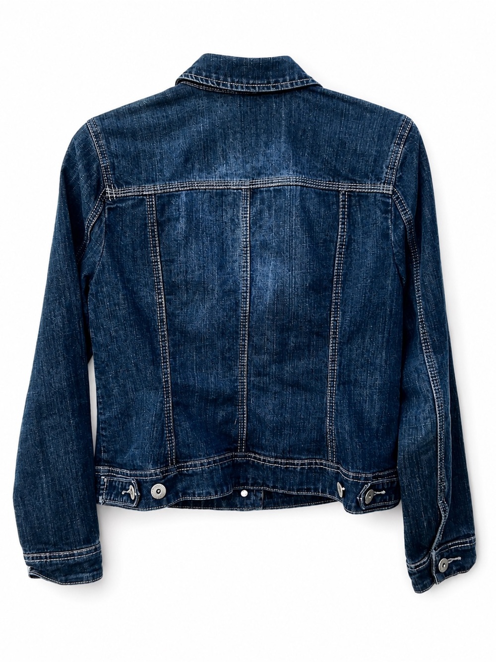 Baccini Dark Wash Stretch Denim Jacket Women’s Medium Classic - Picture 3 of 6